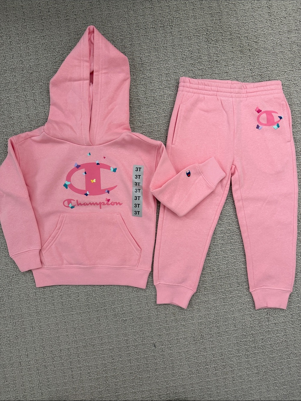 Champion Pink Girls' Hoodie & Joggers Set